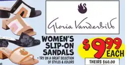 Ollie's WOMEN'S SLIP-ON SANDALS offer