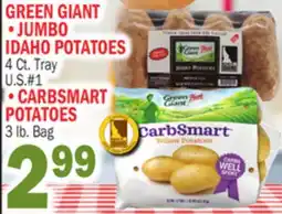 Bravo Supermarkets GREEN GIANT, JUMBO IDAHO POTATOES, CARBSMART POTATOES offer