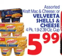 Bravo Supermarkets VELVEETA SHELLS & CHEESE offer