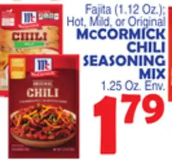 Bravo Supermarkets MCCORMICK CHILI SEASONING MIX offer
