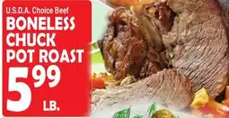 Bravo Supermarkets BONELESS CHUCK POT ROAST offer