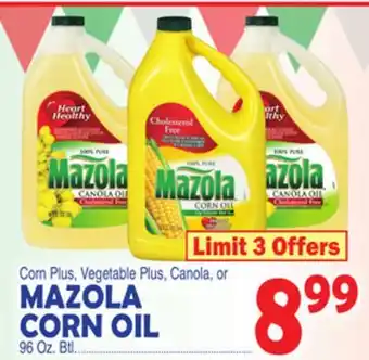 Bravo Supermarkets MAZOLA CORN OIL offer
