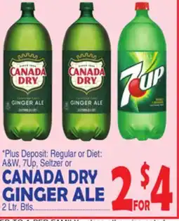 Bravo Supermarkets CANADA DRY GINGER ALE offer