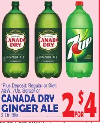 Bravo Supermarkets CANADA DRY GINGER ALE offer