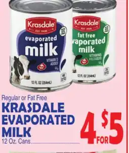 Bravo Supermarkets KRASDALE EVAPORATED MILK offer