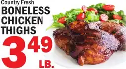 Bravo Supermarkets COUNTRY FRESH BONELESS CHICKEN THIGHS offer
