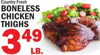 Bravo Supermarkets COUNTRY FRESH BONELESS CHICKEN THIGHS offer