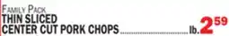 Bravo Supermarkets THIN SLICED CENTER CUT PORK CHOPS offer