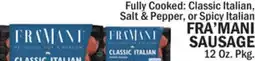 Bravo Supermarkets FRA'MANI SAUSAGE offer