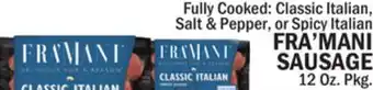 Bravo Supermarkets FRA'MANI SAUSAGE offer
