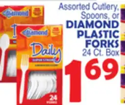Bravo Supermarkets DIAMOND PLASTIC FORKS offer