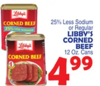 Bravo Supermarkets LIBBY'S CORNED BEEF offer