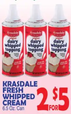 Bravo Supermarkets KRASDALE FRESH WHIPPED CREAM offer