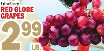 Bravo Supermarkets RED GLOBE GRAPES offer