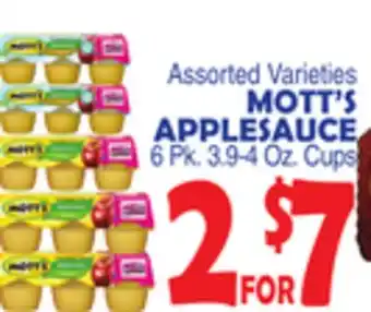 Bravo Supermarkets MOTT'S APPLESAUCE offer