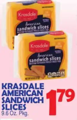 Bravo Supermarkets KRASDALE AMERICAN SANDWICH SLICES offer