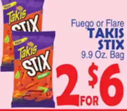Bravo Supermarkets TAKIS STIX offer