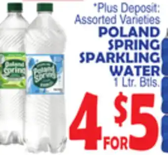 Bravo Supermarkets POLAND SPRING SPARKLING WATER offer