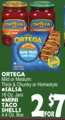 Bravo Supermarkets ORTEGA Mild or Medium: Thick & Chunky or Homestyle SALSA offer