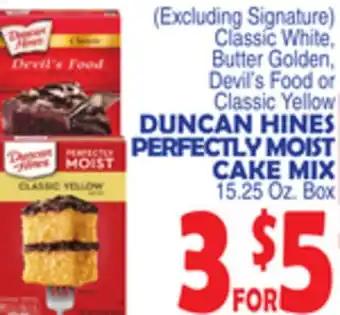 Bravo Supermarkets DUNCAN HINES PERFECTLY MOIST CAKE MIX offer