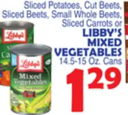 Bravo Supermarkets LIBBY'S MIXED VEGETABLES offer