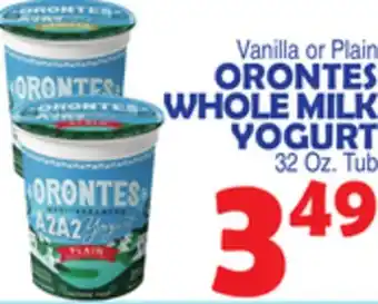 Bravo Supermarkets ORONTES WHOLE MILK YOGURT offer