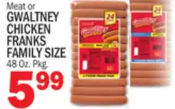 Bravo Supermarkets GWALTNEY CHICKEN FRANKS FAMILY SIZE offer