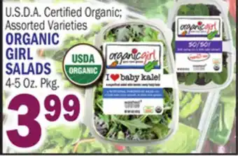 Bravo Supermarkets ORGANIC GIRL SALADS offer