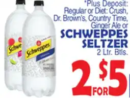 Bravo Supermarkets SCHWEPPES SELTZER offer