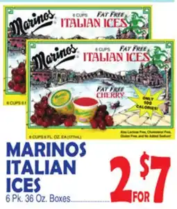 Bravo Supermarkets MARINOS ITALIAN ICES offer