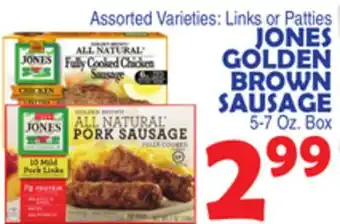 Bravo Supermarkets JONES GOLDEN BROWN SAUSAGE offer