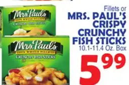 Bravo Supermarkets MRS. PAUL'S CRISPY CRUNCHY FISH STICKS offer