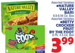 Bravo Supermarkets NATURE VALLEY BARS, BETTY CROCKER FRUIT BY THE FOOT offer