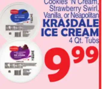 Bravo Supermarkets KRASDALE ICE CREAM offer