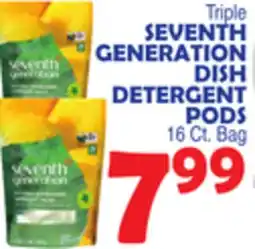 Bravo Supermarkets SEVENTH GENERATION DISH DETERGENT PODS offer