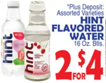 Bravo Supermarkets HINT FLAVORED WATER offer