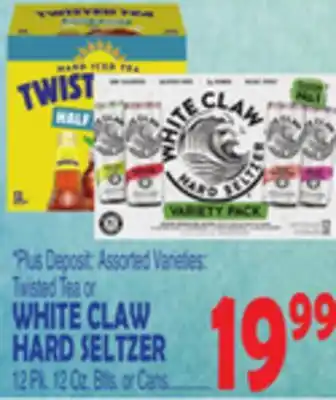 Bravo Supermarkets WHITE CLAW HARD SELTZER offer