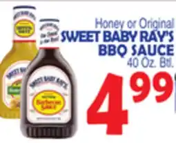 Bravo Supermarkets SWEET BABY RAY'S BBQ SAUCE offer