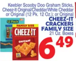 Bravo Supermarkets CHEEZ-IT CRACKERS FAMILY SIZE 21 Oz. Boxes offer