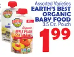 Bravo Supermarkets EARTH'S BEST ORGANIC BABY FOOD offer