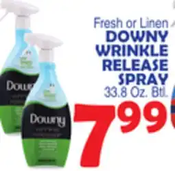 Bravo Supermarkets DOWNY WRINKLE RELEASE SPRAY offer