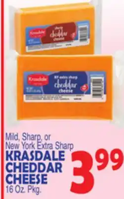 Bravo Supermarkets KRASDALE CHEDDAR CHEESE offer