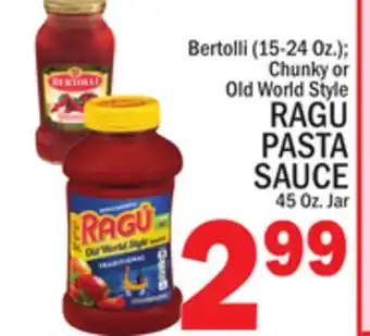 C Town RAGU PASTA SAUCE 45 Oz. Jar offer