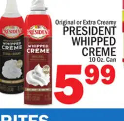 C Town PRESIDENT WHIPPED CREME offer