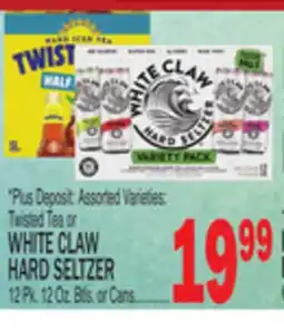 C Town WHITE CLAW HARD SELTZER offer