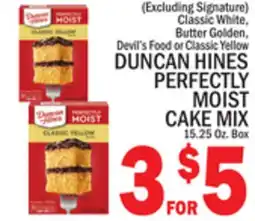C Town DUNCAN HINES PERFECTLY MOIST CAKE MIX offer