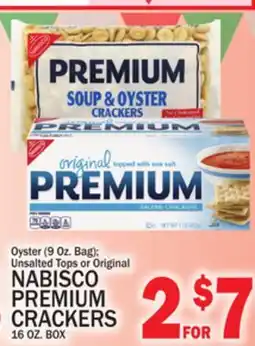 C Town NABISCO PREMIUM CRACKERS, 16 OZ. BOX offer