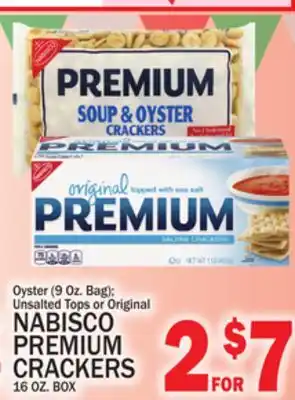 C Town NABISCO PREMIUM CRACKERS, 16 OZ. BOX offer