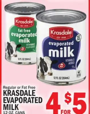 C Town KRASDALE EVAPORATED MILK offer
