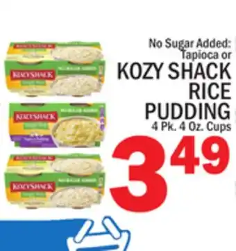 C Town KOZY SHACK RICE PUDDING offer